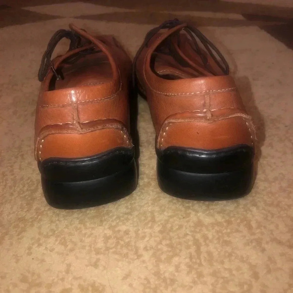 Hush puppies-brown lace up leather shoes main image 5